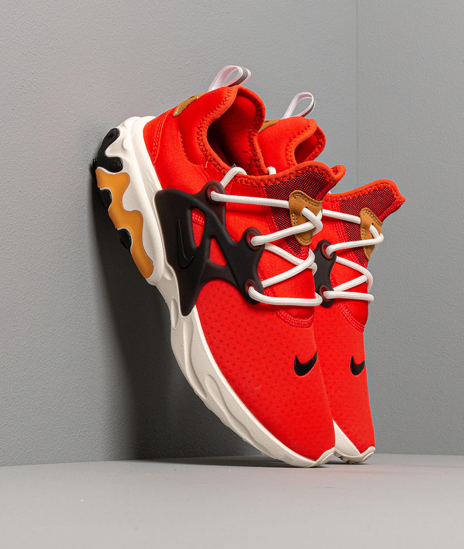 react presto red black and white