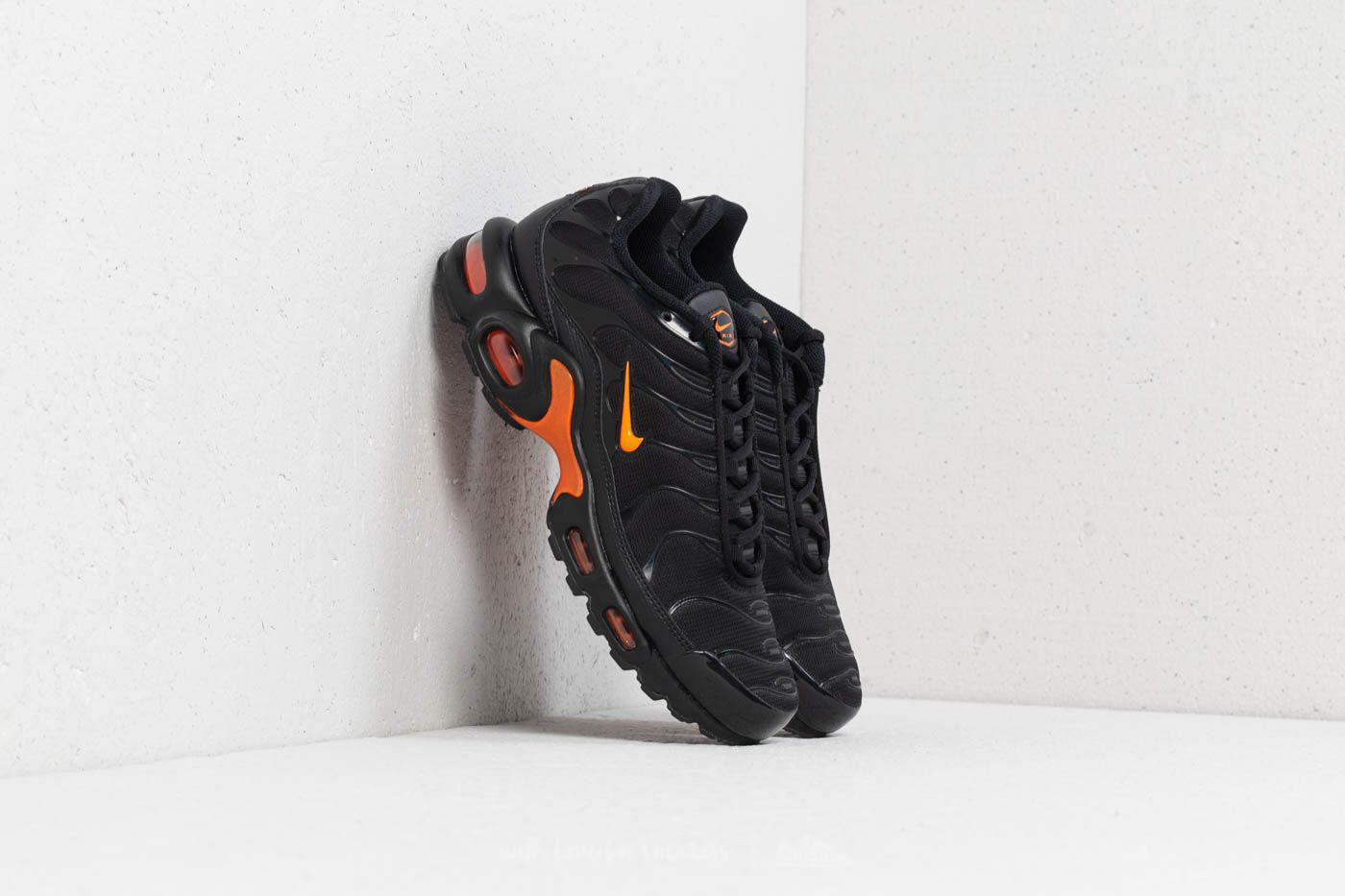 nike tuned black and orange