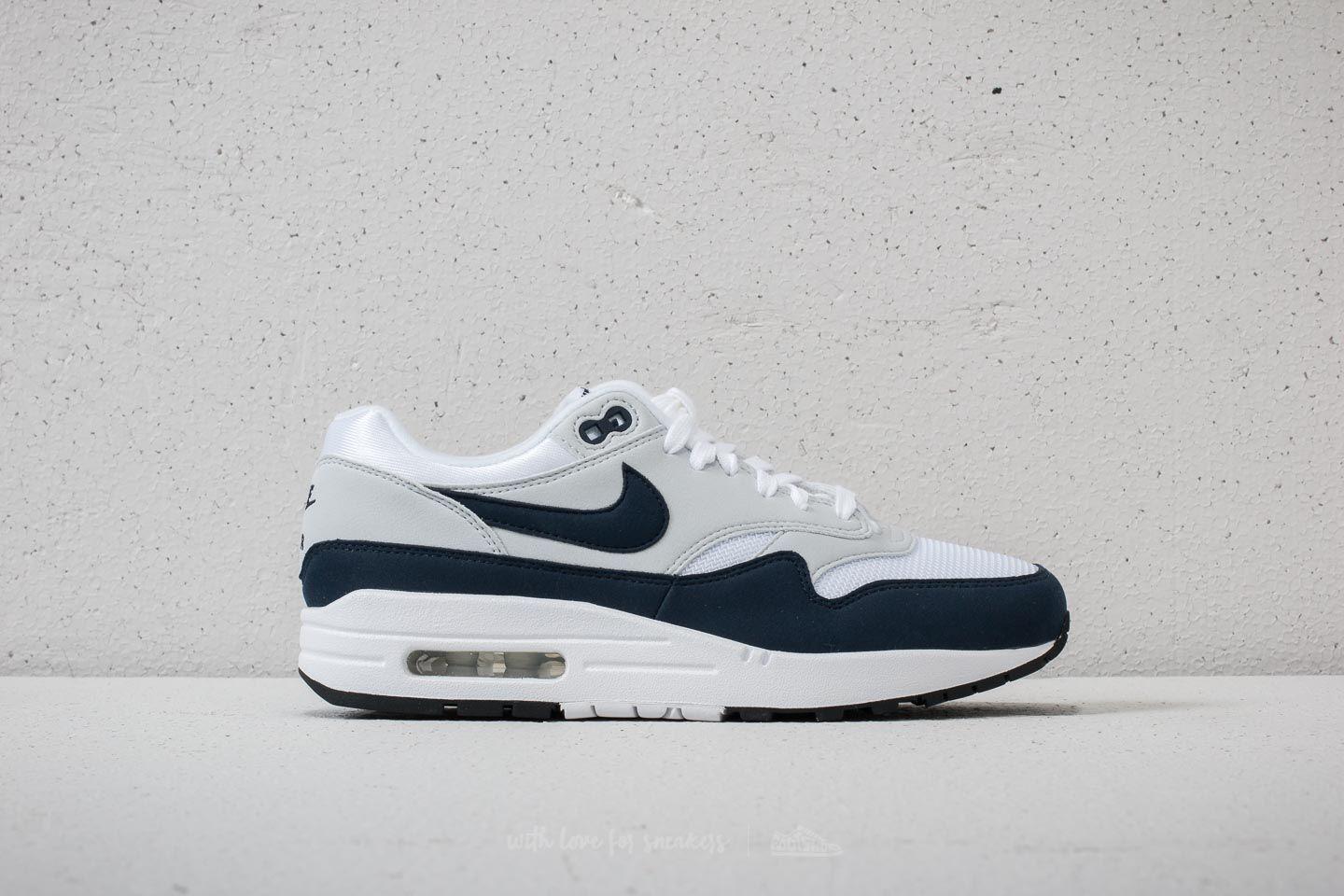 Nike Rubber Air Max 1 Wmns White/ Obsidian-pure Platinum for Men | Lyst