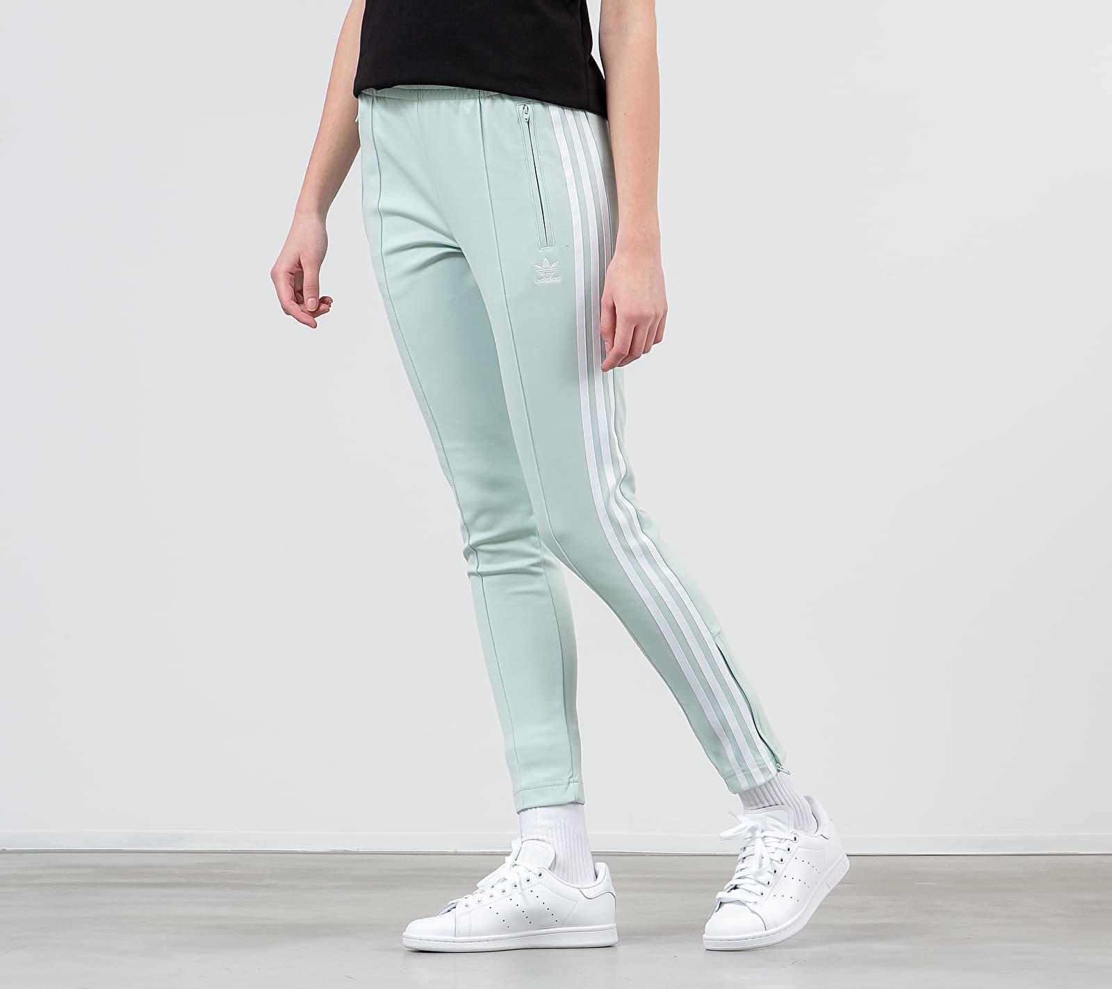 adidas sst track pants womens green