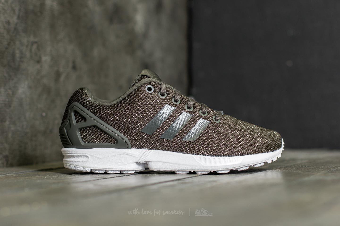 Women's Adidas Zx Flux W Utility Grey Utility Black Silver Metalic Women's Adidas Zx Flux W Utility Grey Utility Black Silver Metalic