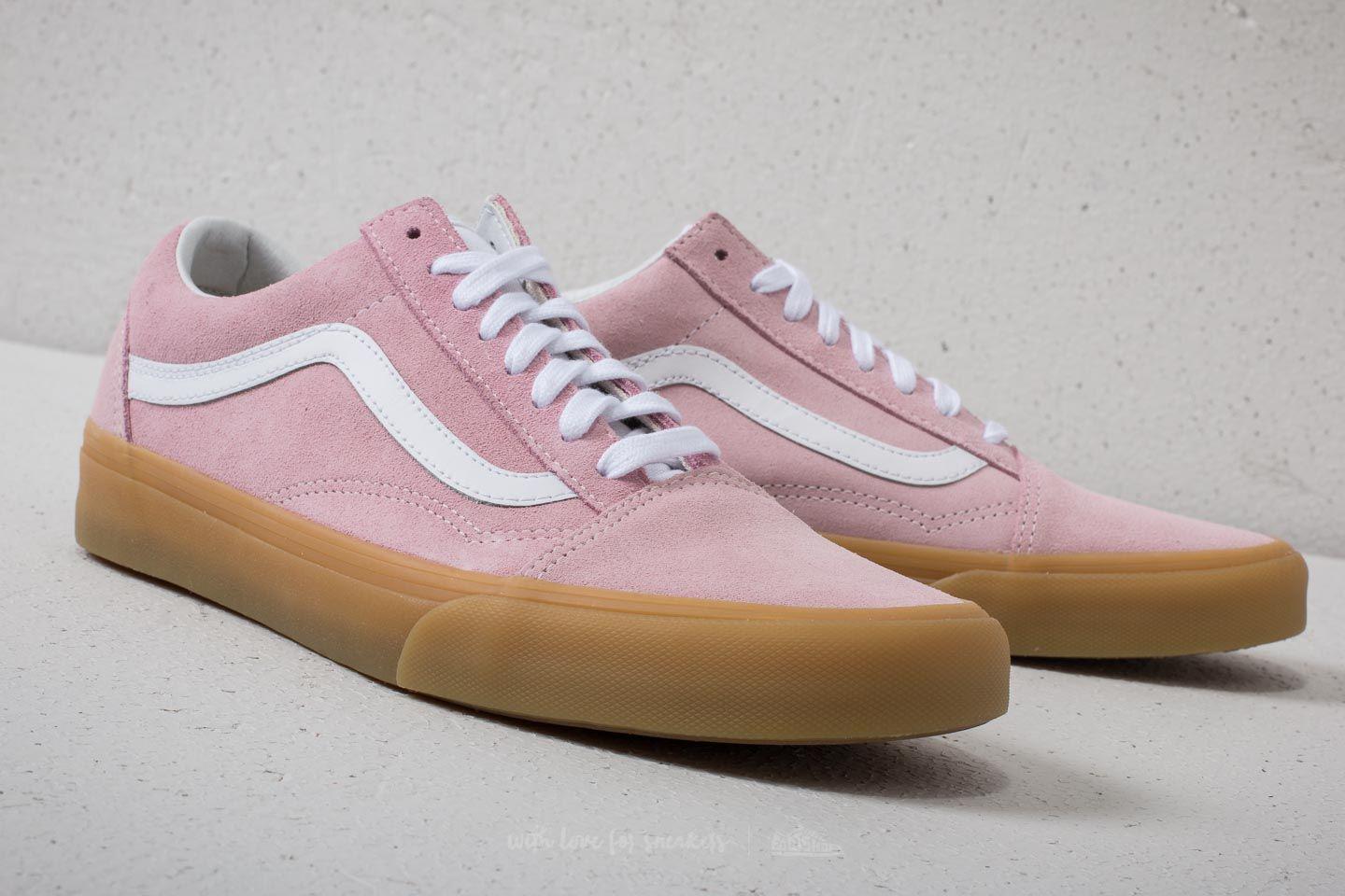 vans old skool double light gum chalk pink