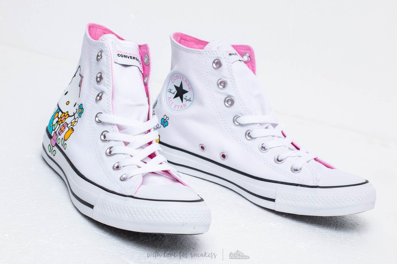 white hello kitty converse