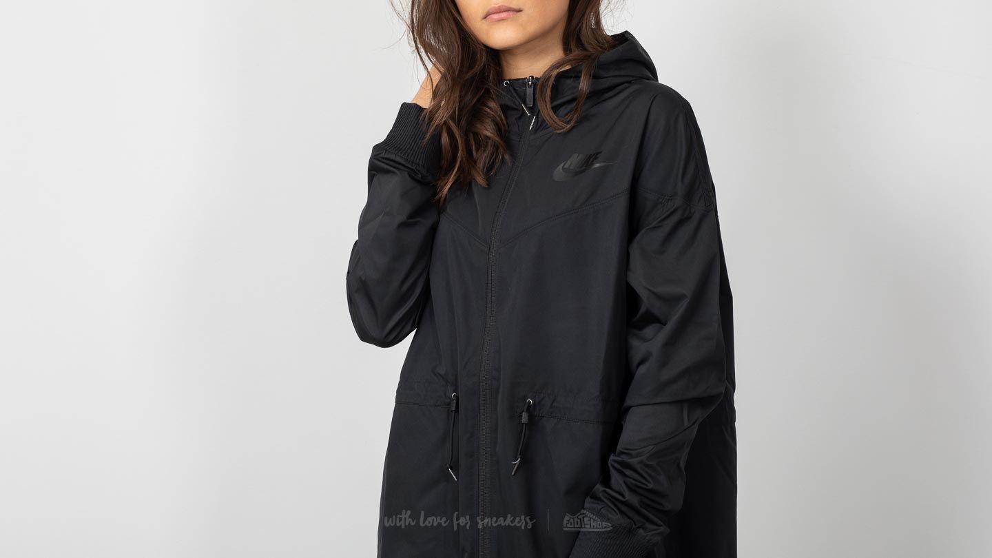 Nike Synthetic Sportswear Windrunner Long Novelty Jacket Black | Lyst