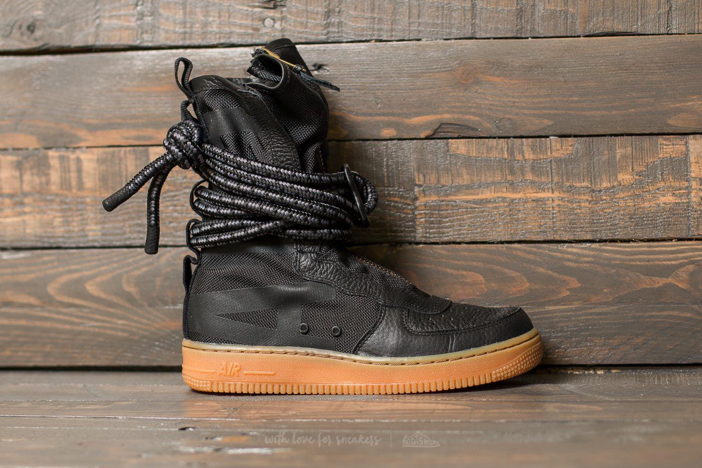 nike sf af1 high black gum