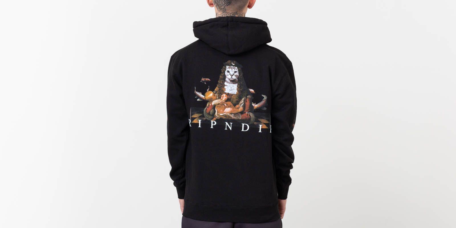 ripndip mother fish baby black hoodie