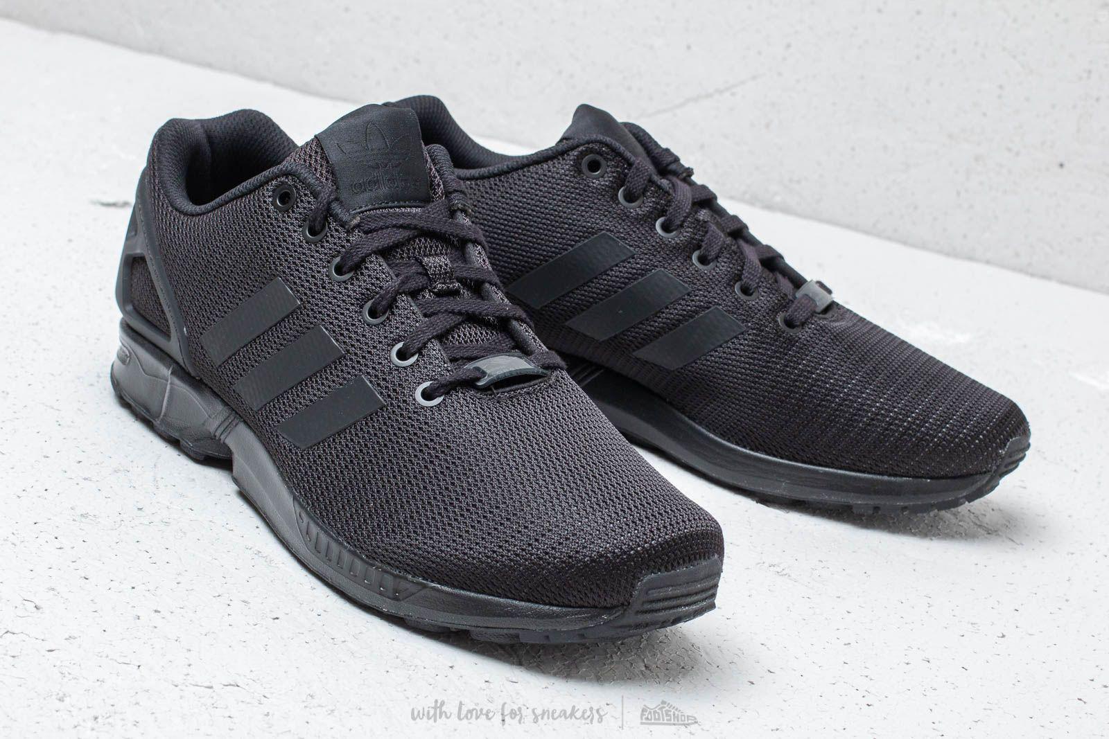 adidas Originals Rubber Zx Flux Sneaker in Black for Men | Lyst