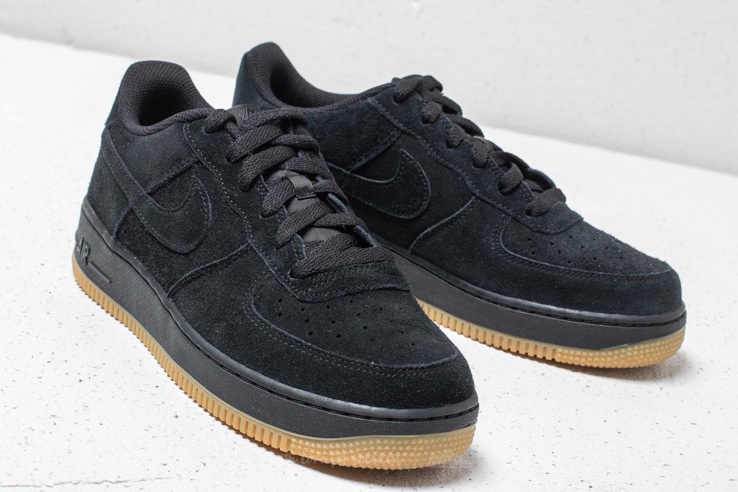 nike air force 1 gs black