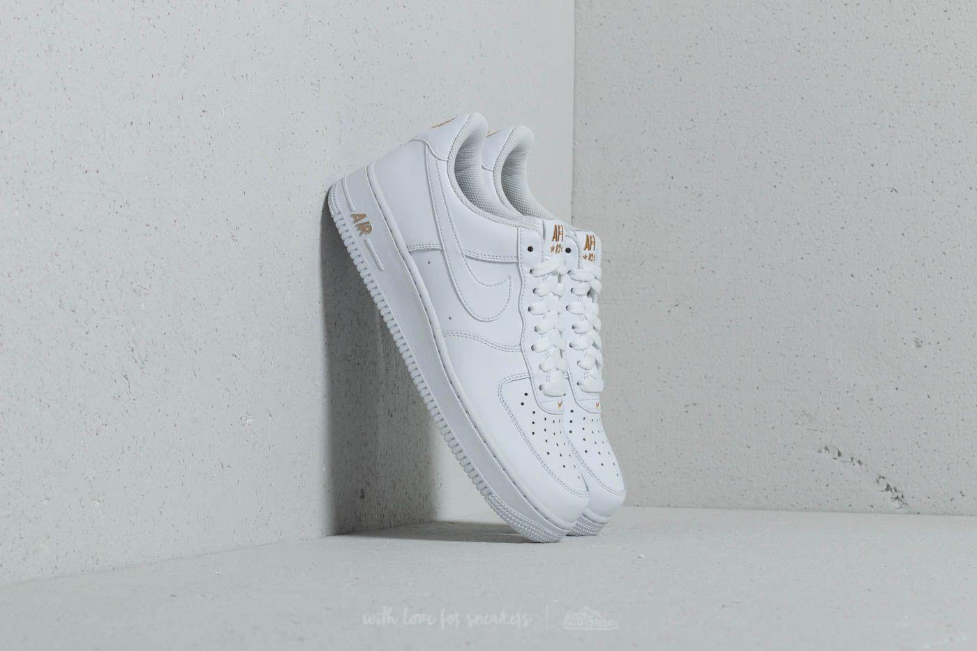 Nike Leather Air Force 1 '07 White/ White-metallic Gold for Men - Lyst