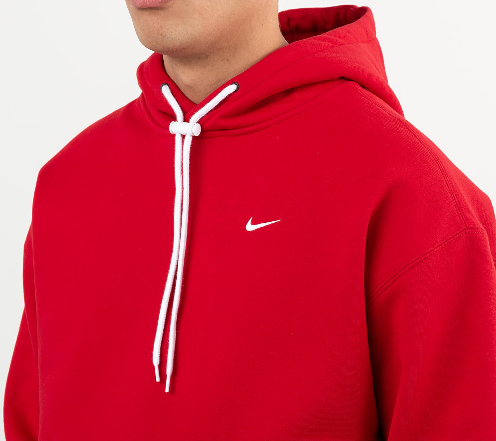 nikelab red hoodie