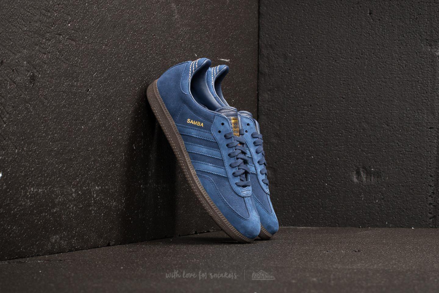 adidas Originals Adidas Samba Fb Dark Blue/ Dark Blue/ Metallic for Men Lyst