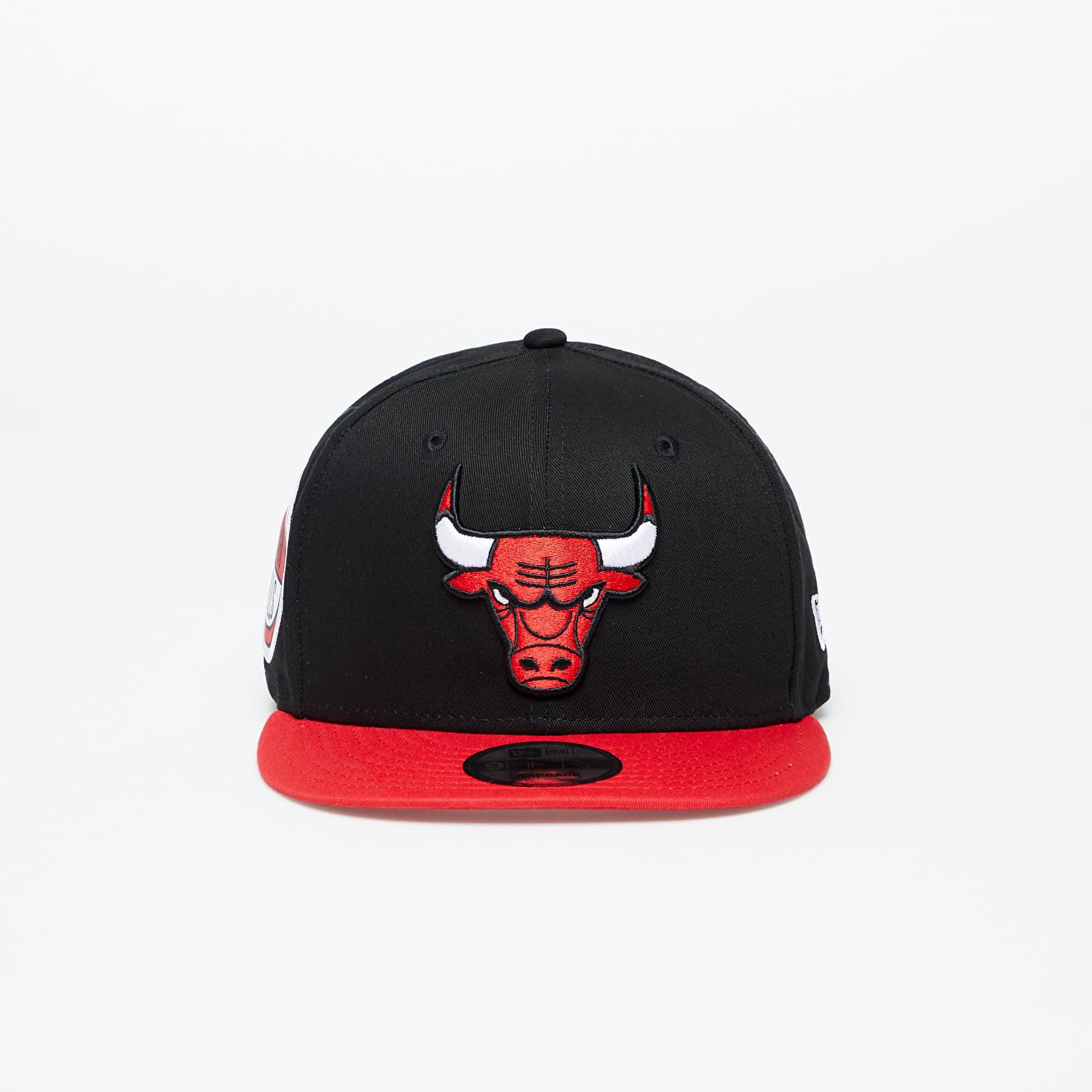 Caps New Era Chicago Bulls Team Side Patch 9Fifty Snapback Cap Black/ Front  Door Red