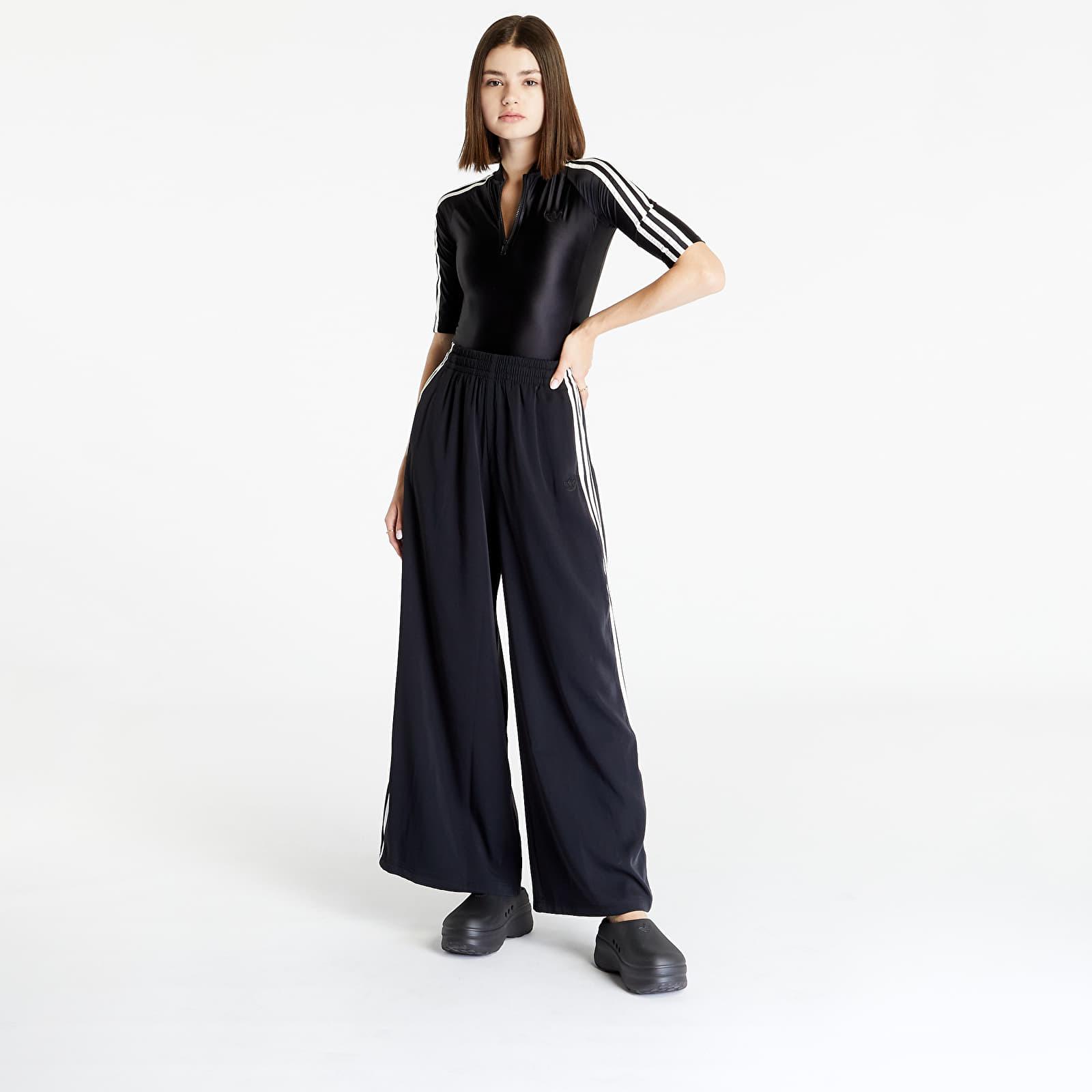 adidas Originals Adidas Blue Version Wide Leg Satin Pants Black | Lyst