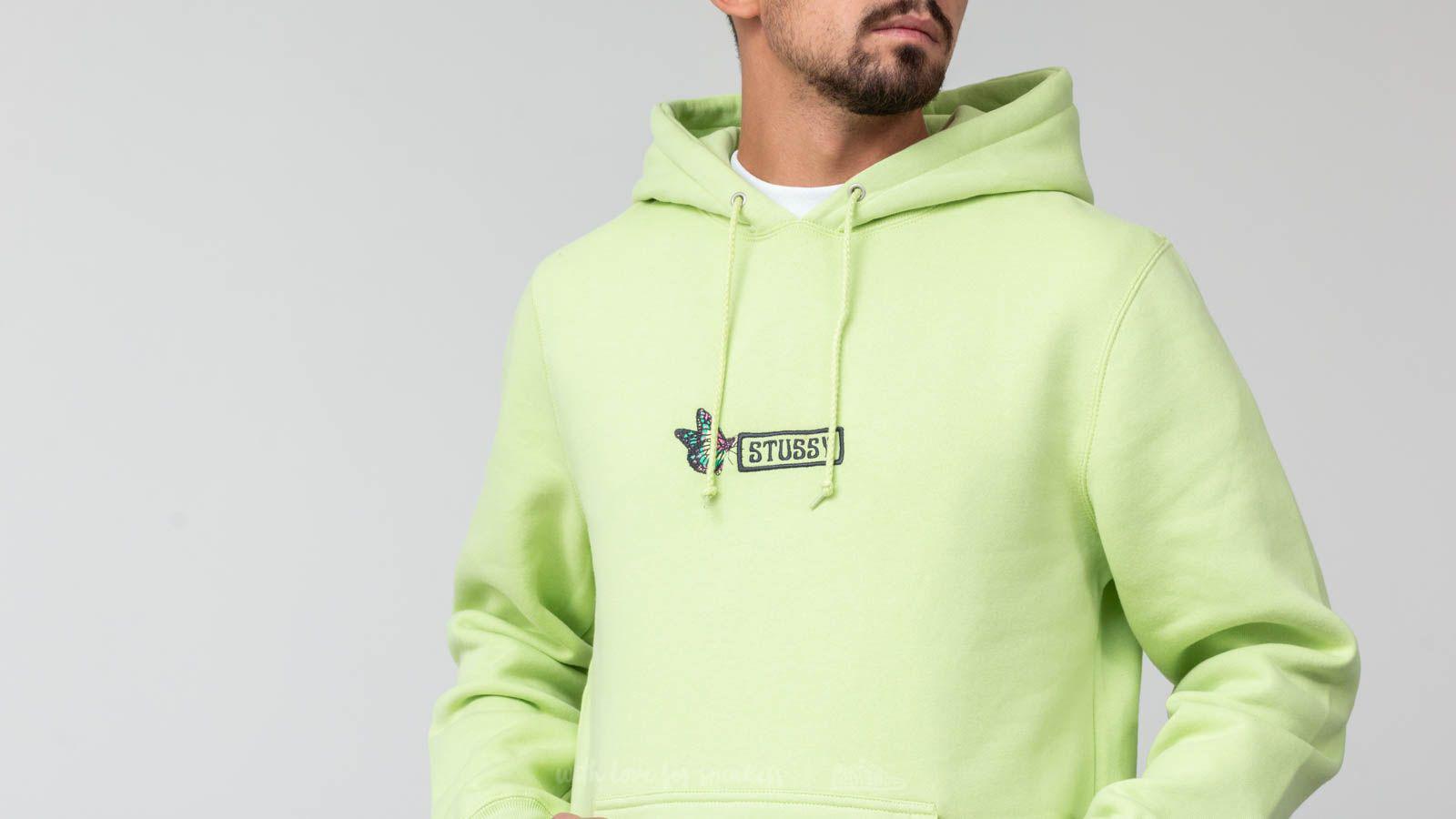stussy pale green hoodie