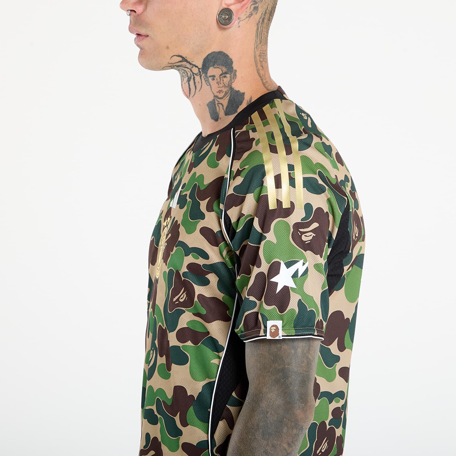 adidas Originals Adidas X Bape Jersey Top in Green for Men | Lyst