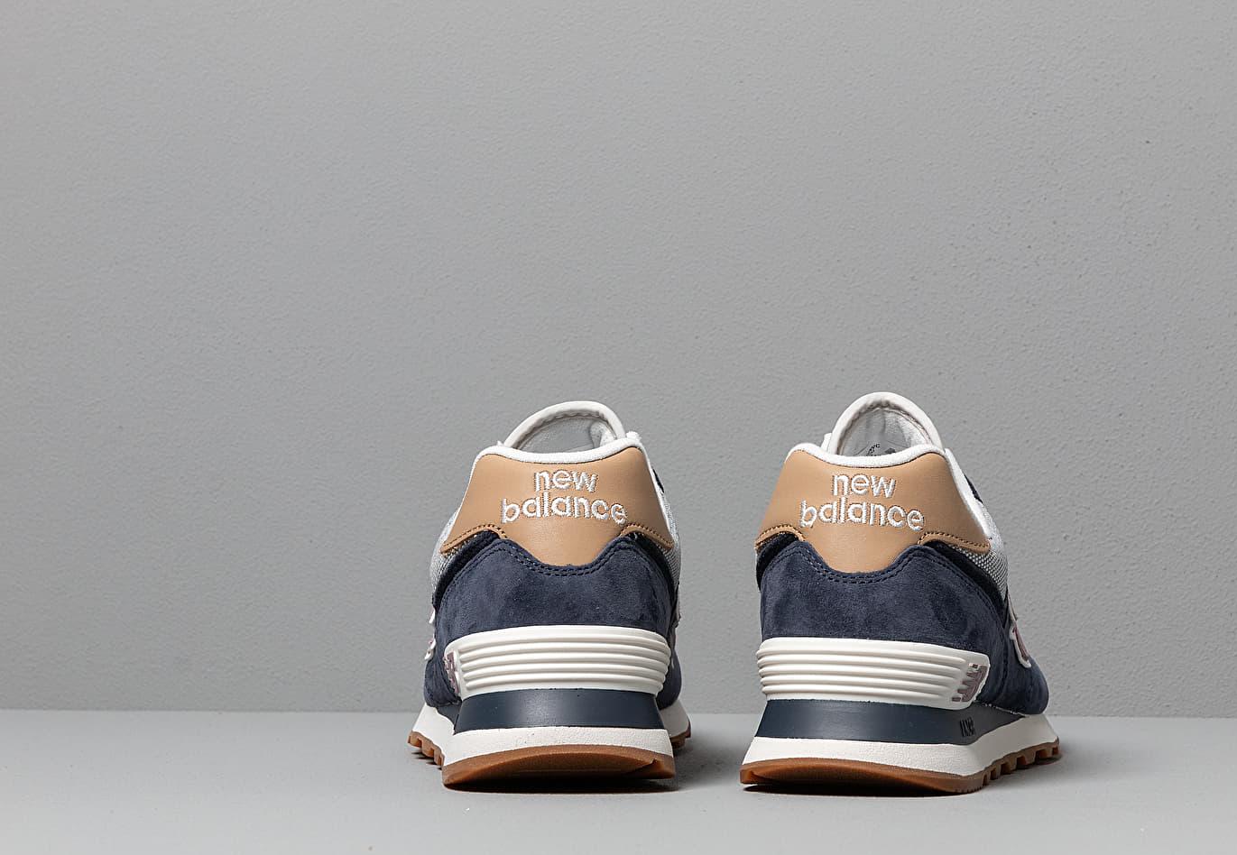 new balance 574 navy with cashmere