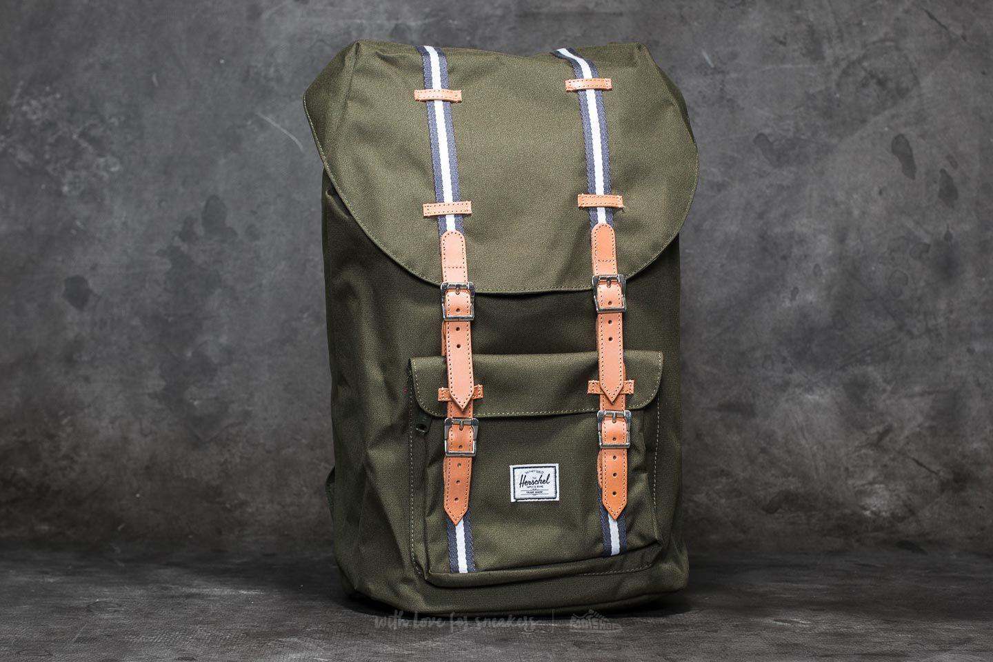 herschel little america forest green
