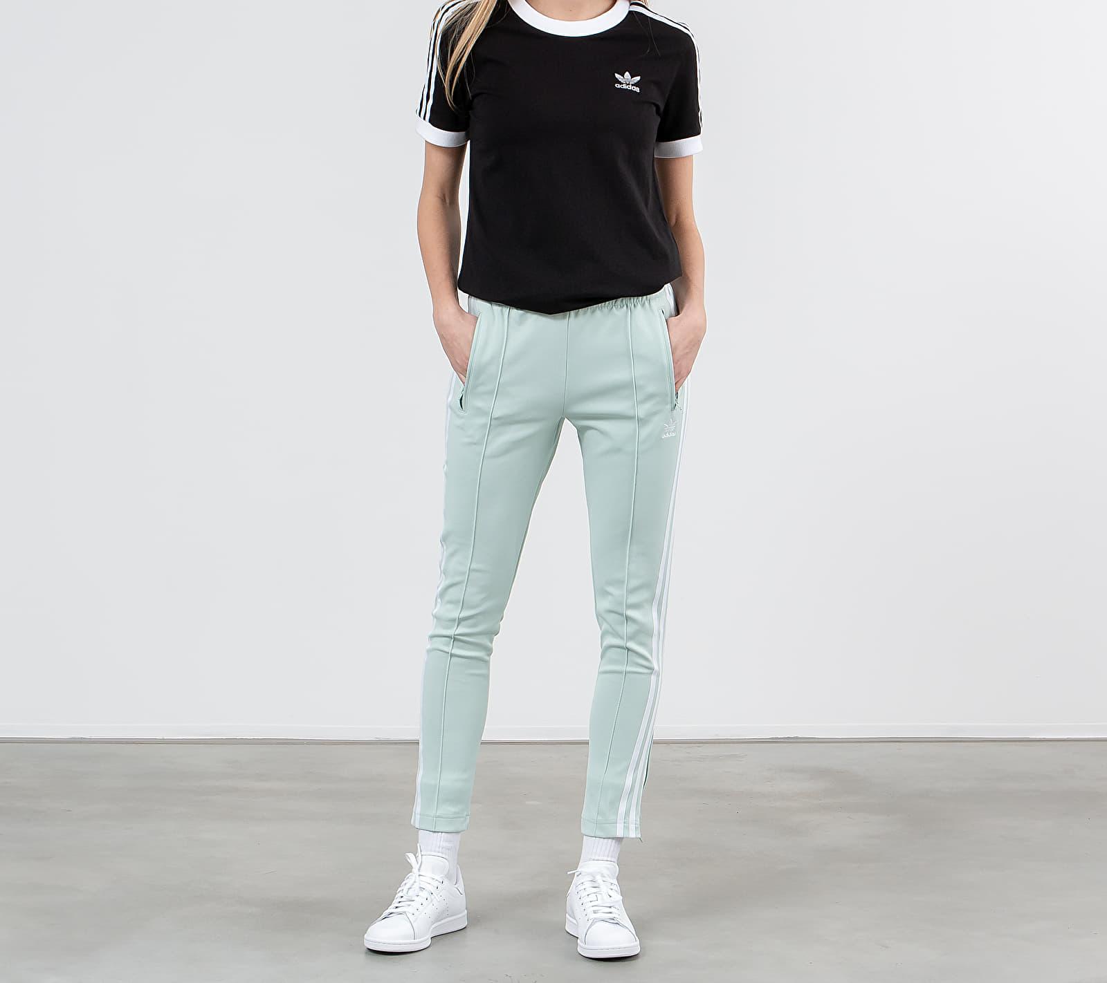 adidas superstar track pants green