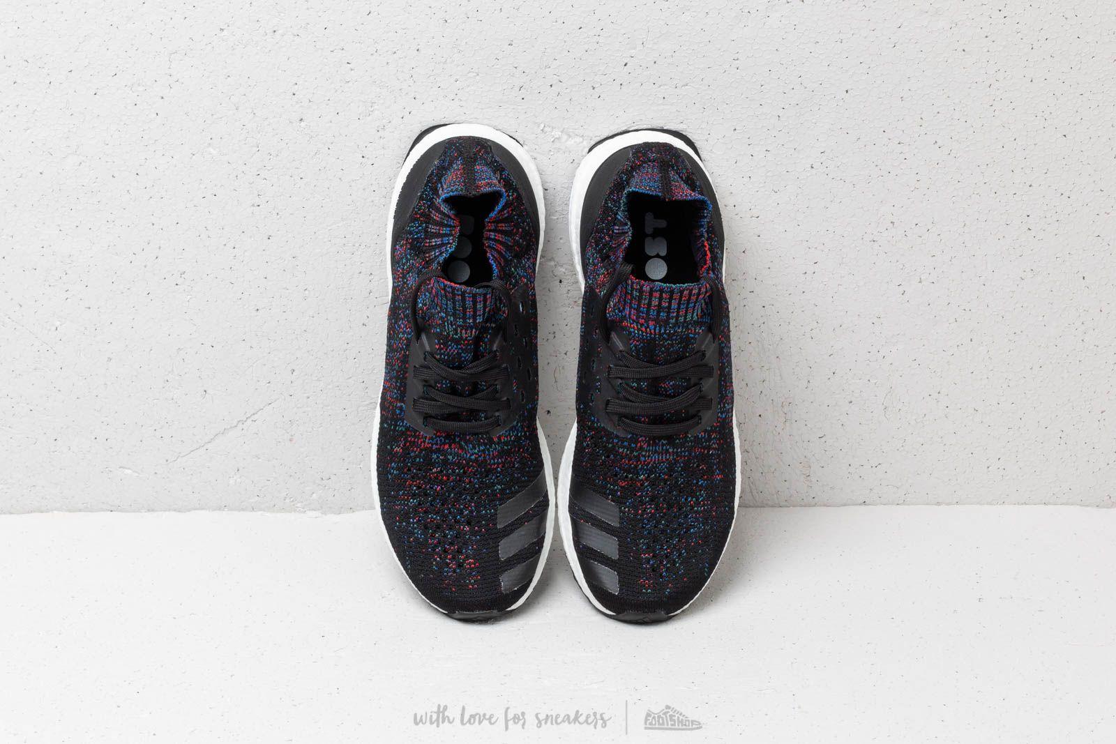 ultra boost uncaged core black active red blue
