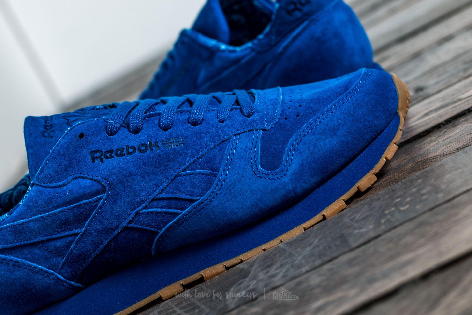 Reebok Classic Leather Tdc Collegiate Royal/ White in Blue for Men | Lyst