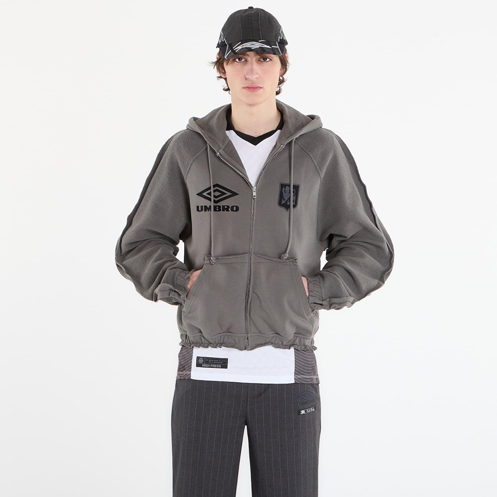 Sweat à Capuche Homme Umbro – Bleu, Zippé Intégral, Taille M