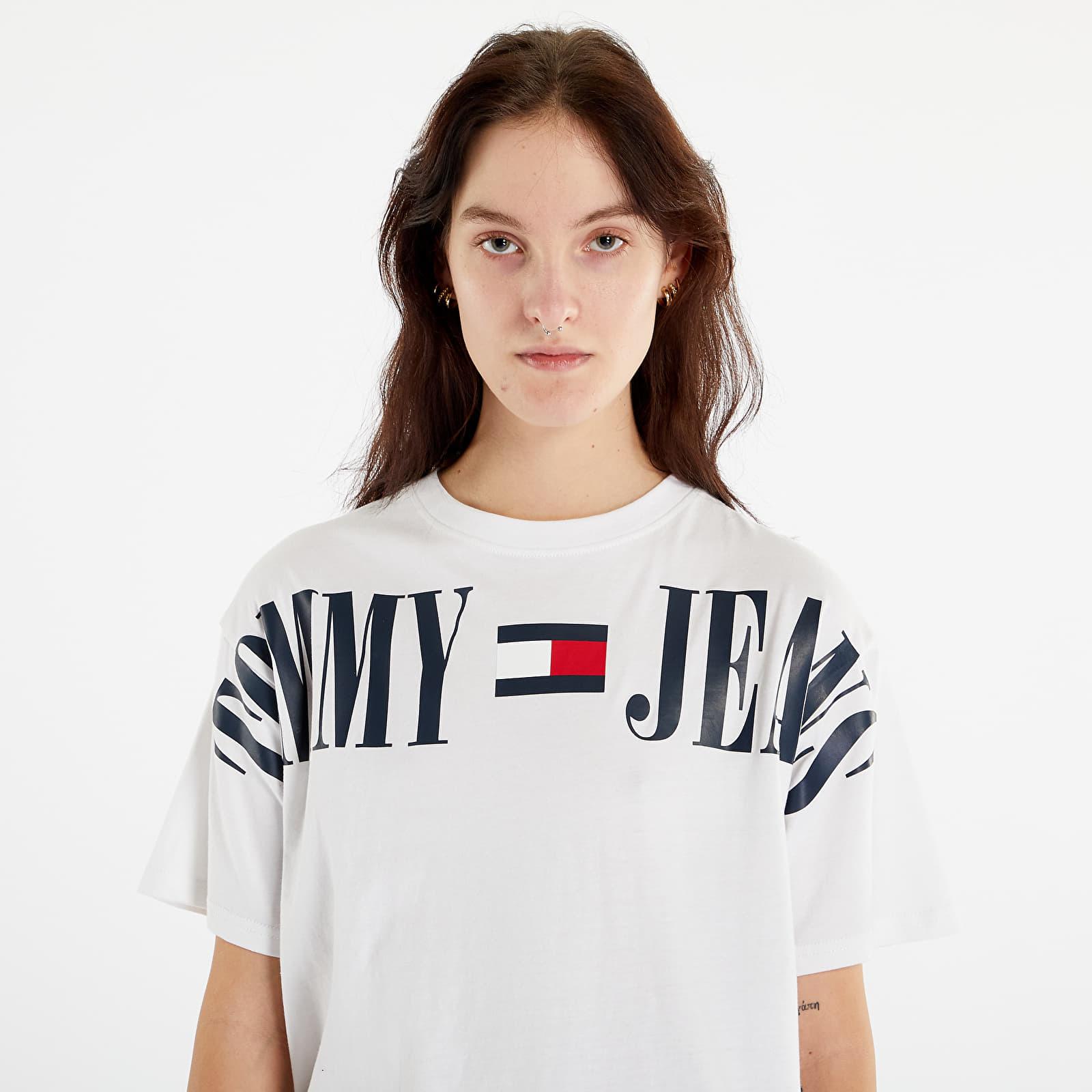 Tommy Hilfiger Archive Logo-appliqué Cotton-jersey Oversized T-shirt in  White | Lyst