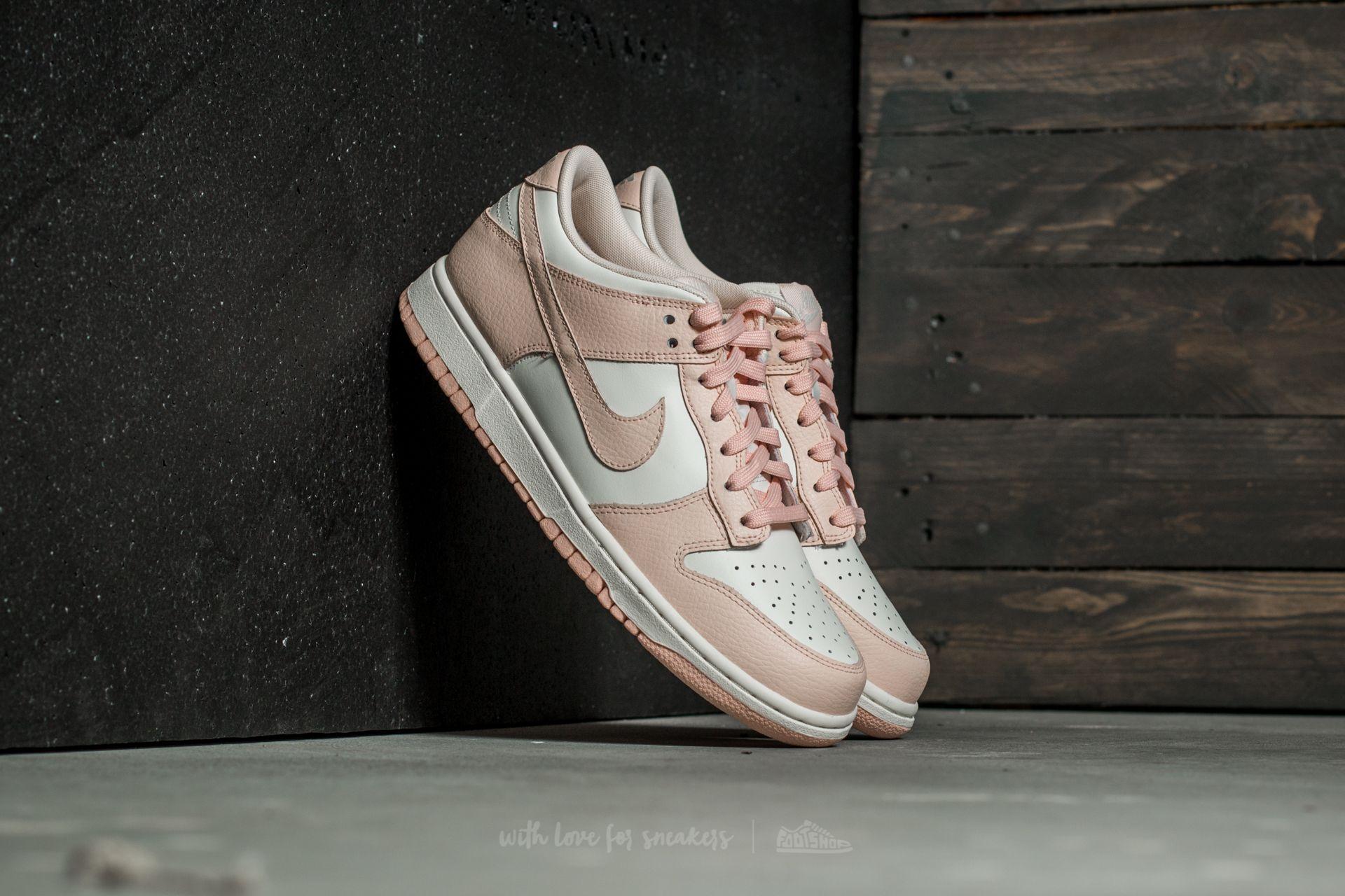 Nike Leather Wmns Dunk Low Sail/ Sunset Tint | Lyst
