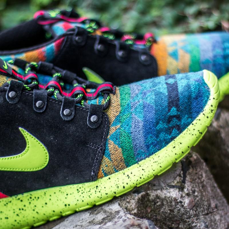 Nike Roshe One Mid Winter Pendleton (gs) Multicolor/ University Red/ Volt/  Photo Blue in Green for Men - Lyst