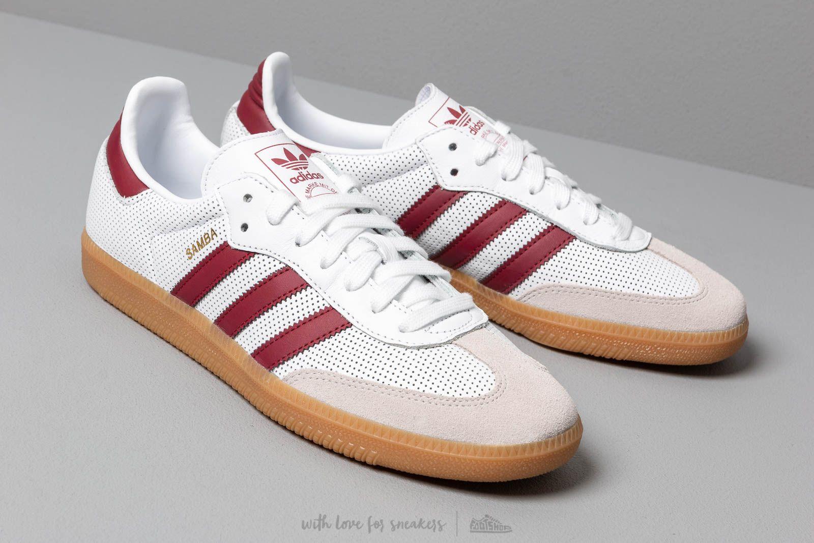 adidas samba burgundy