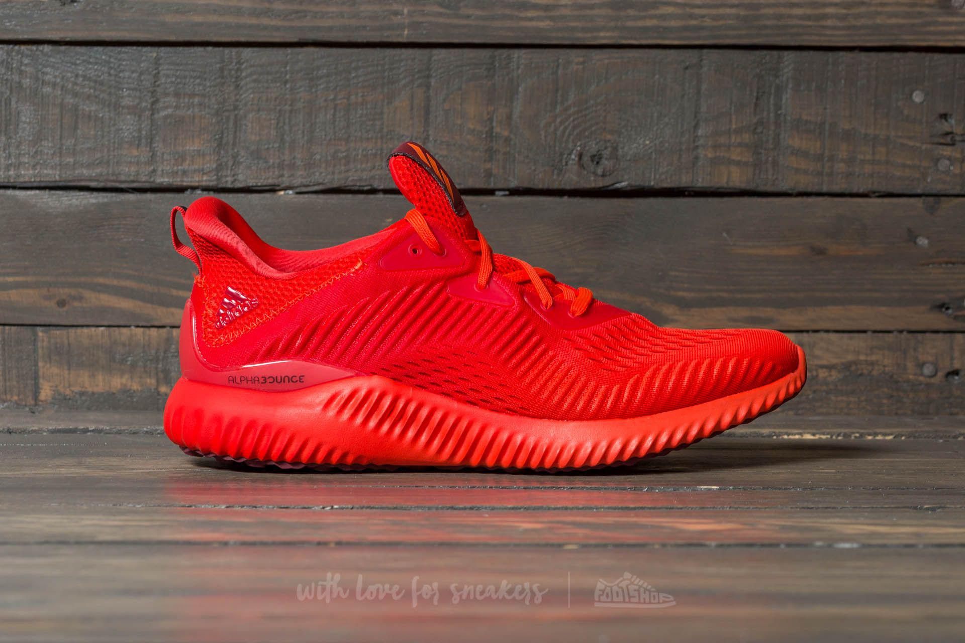 Footshop Rubber Adidas Alphabounce Em M Red/ Red/ Red for Men | Lyst