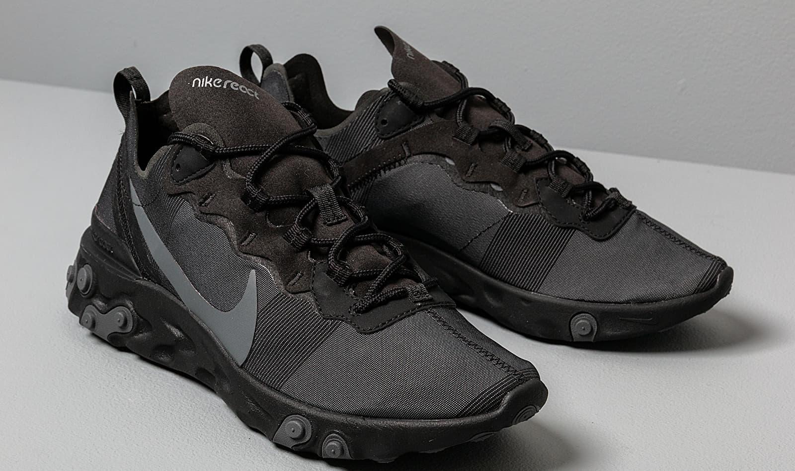 Nike React Element 55 Black/ Dark Grey - Lyst