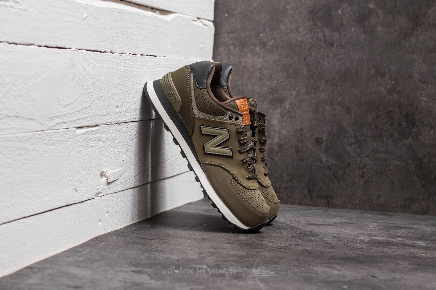 New Balance Rubber 574 Olive for Men - Lyst