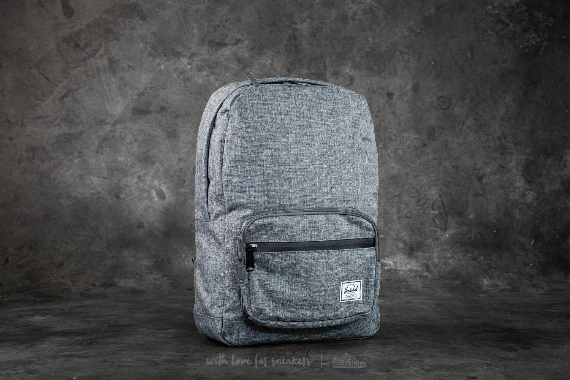 herschel backpack raven crosshatch