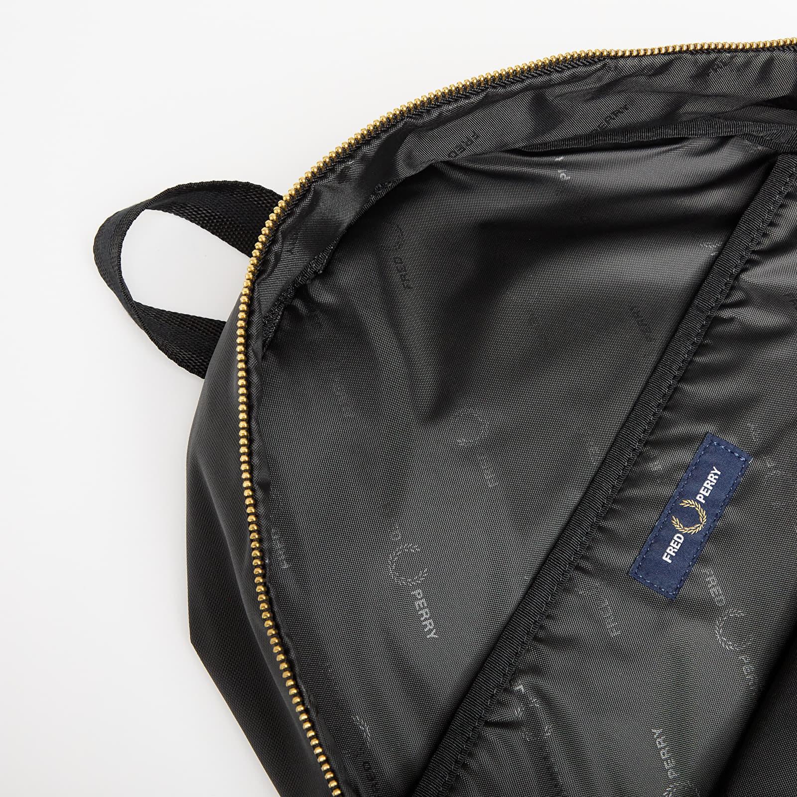 Fred Perry Textured Nylon Backpack in Black | Lyst