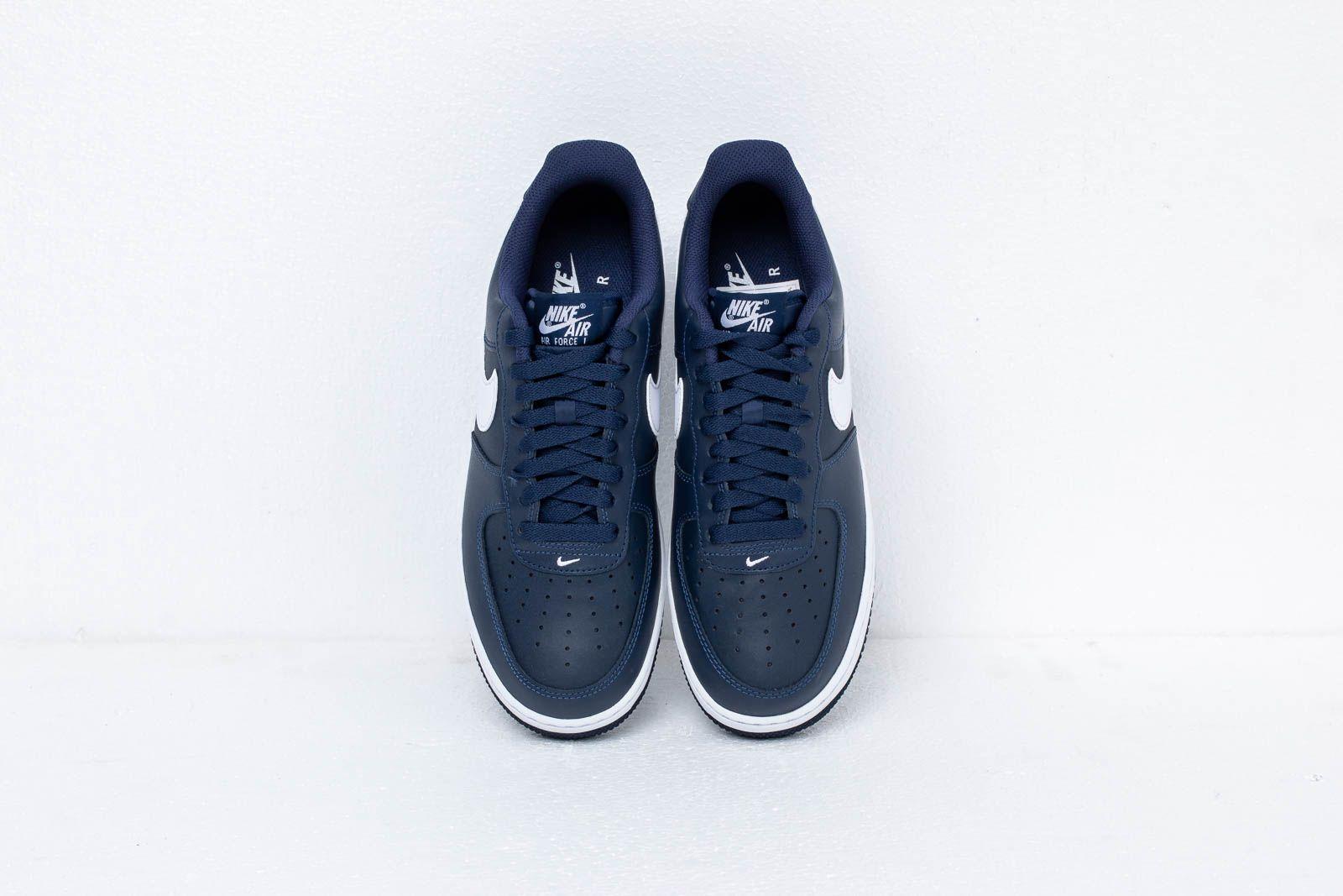 Nike Air Force 1 Midnight Navy/ White-midnight Navy in Blue for Men | Lyst
