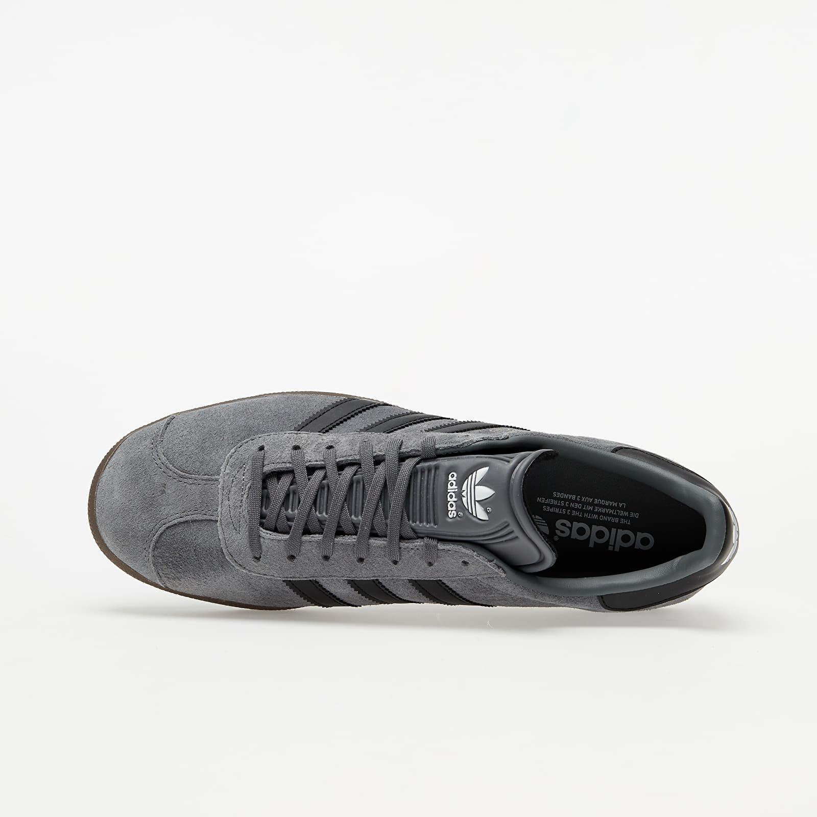 adidas Originals Adidas Gazelle Grey Four/ Core Black/ Gum 5 in Gray for  Men - Lyst