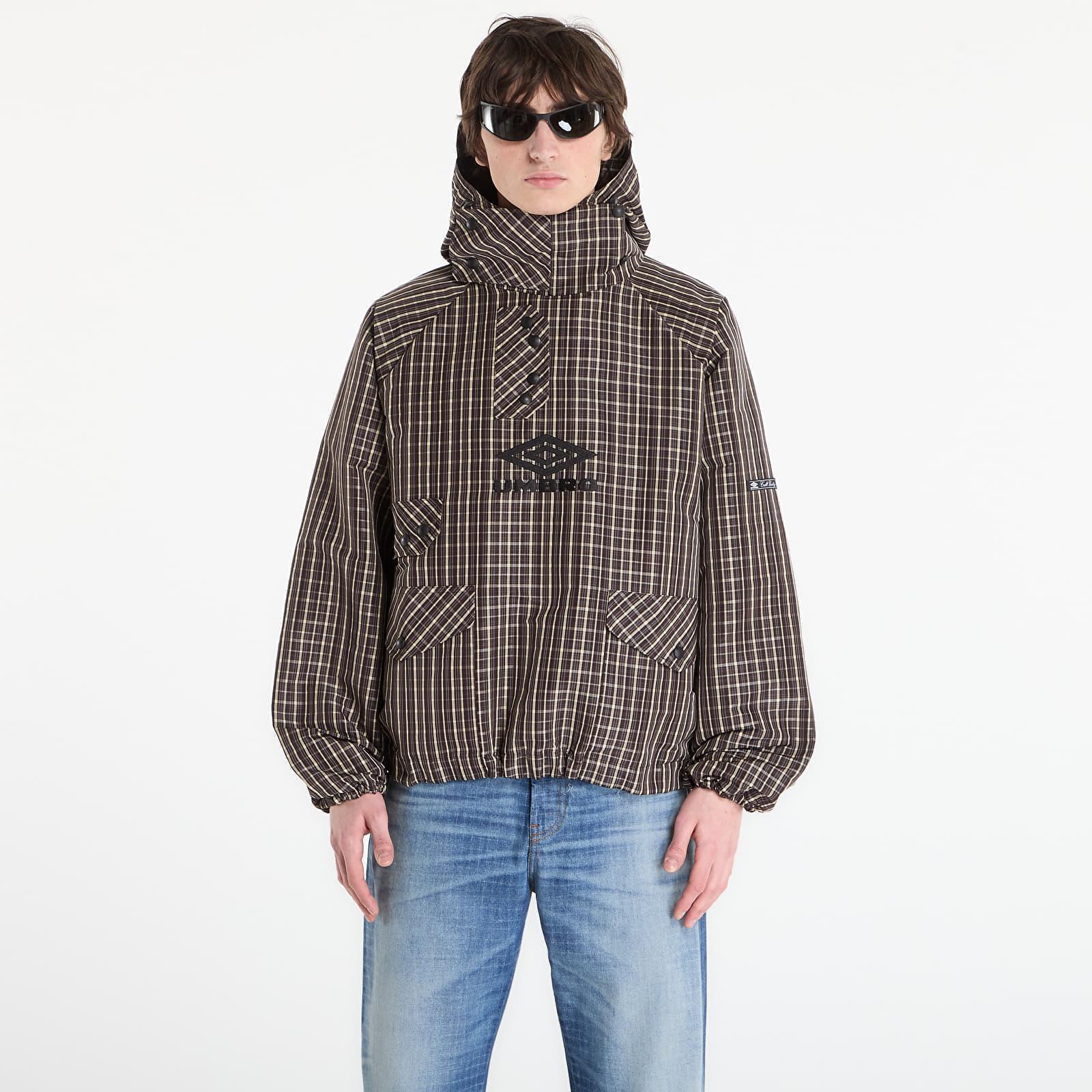 Umbro Jacket By Slamjam Check Smock Anorak/ Dark in Brown for Men 