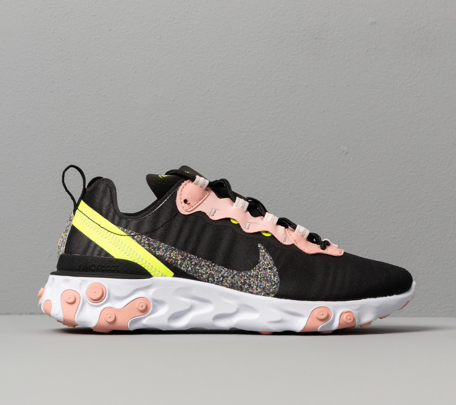 react element 55 premium black active pink  and  white