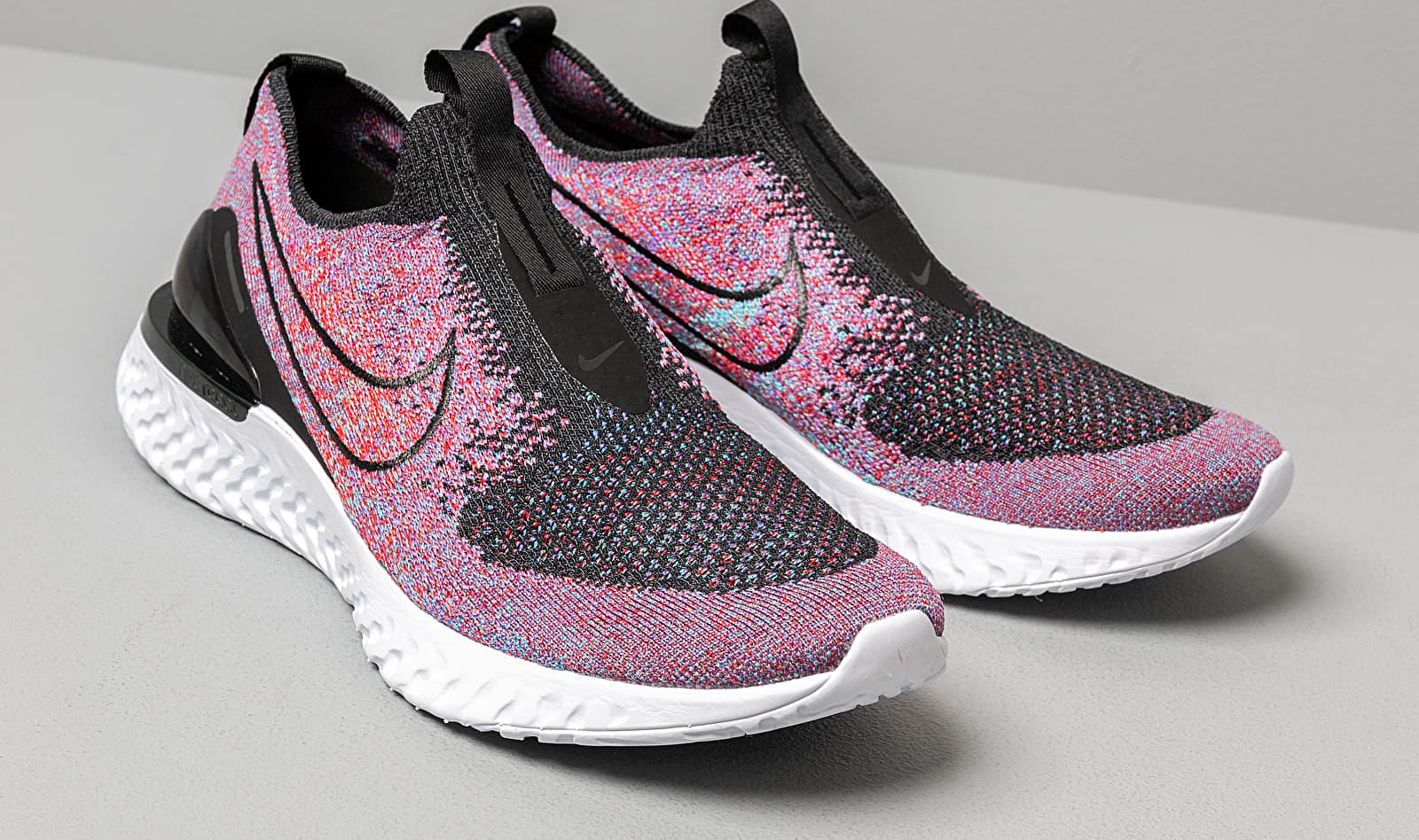 nike epic react flyknit 2 black hyper jade university red