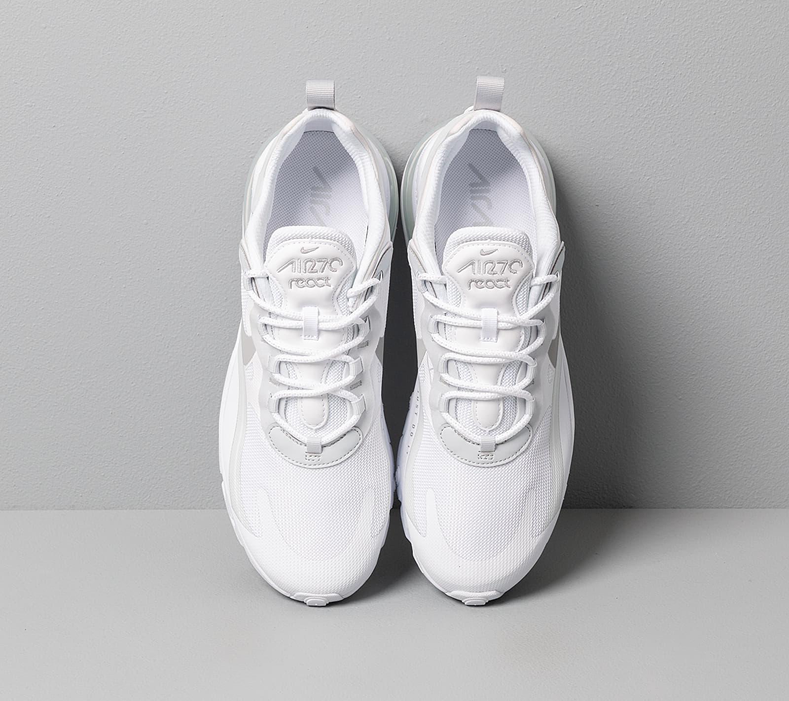 Nike Air Max 270 React White/ Lt Smoke Grey-pure Platinum for Men | Lyst