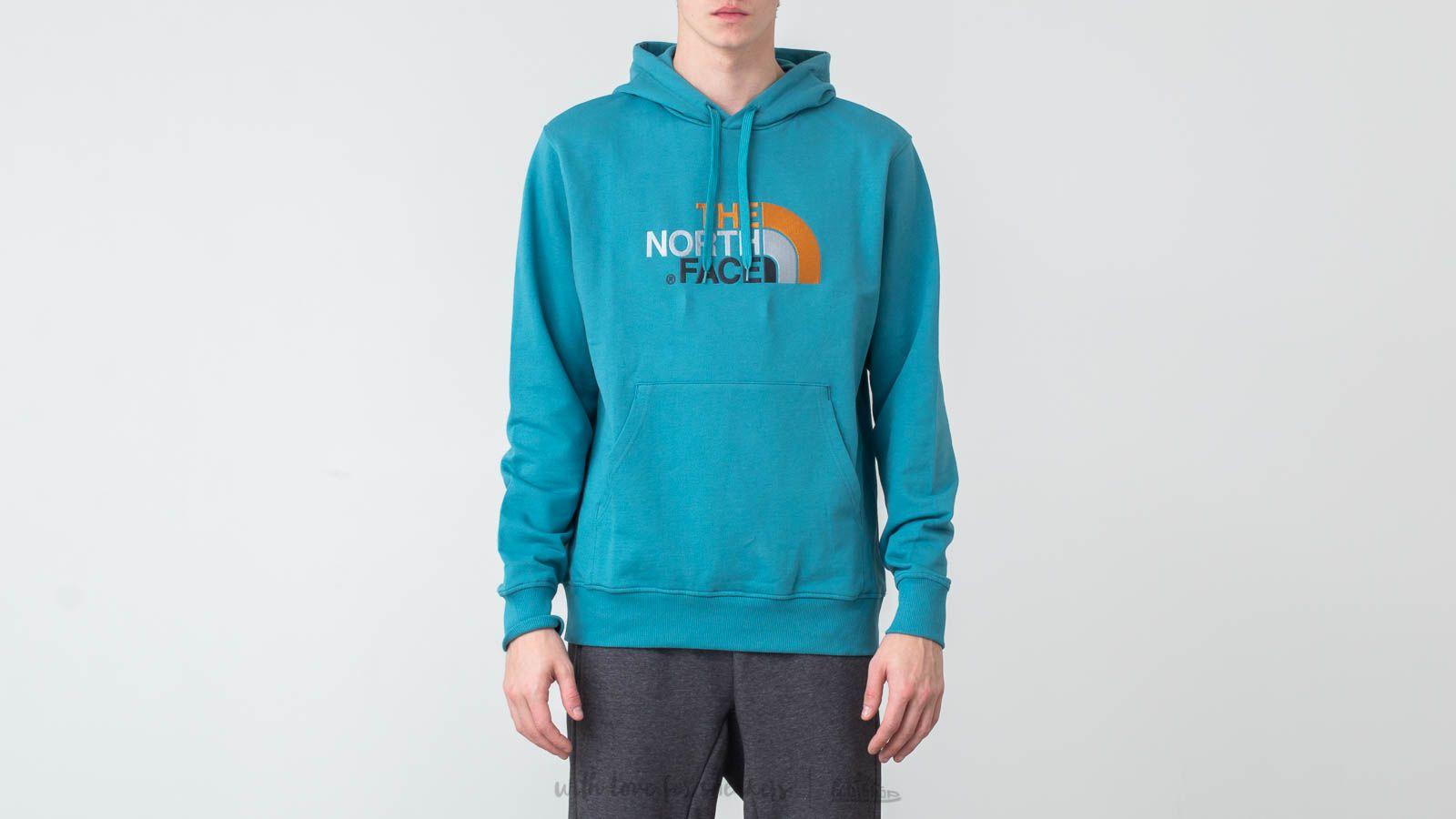north face drew peak hoodie blue