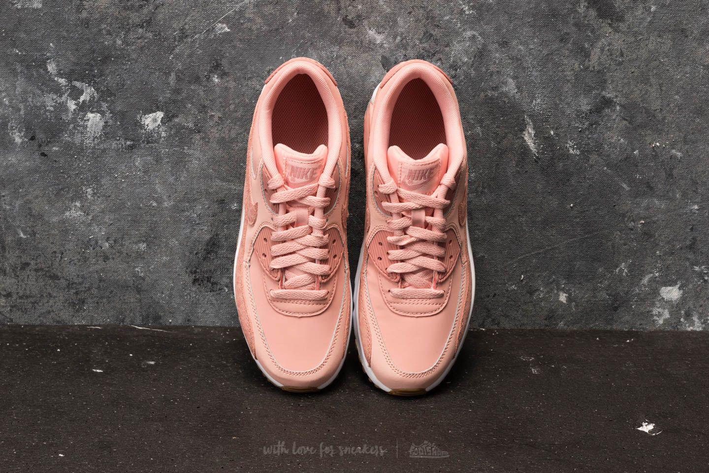 Nike Air Max 90 Leather Se GG Coral Stardust/ Rust Pink-white | Lyst