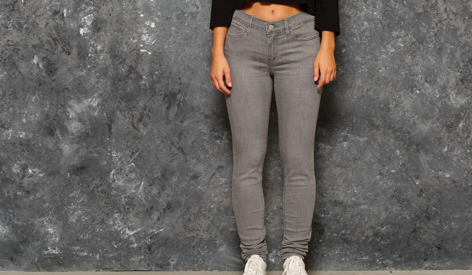 Levi's Denim 710 Super Skinny Jeans Grey Area in Gray | Lyst