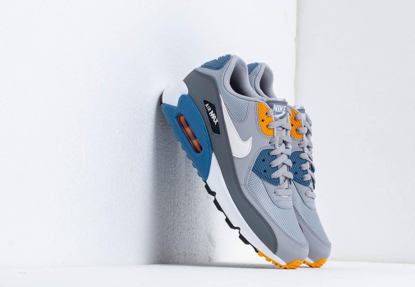 Nike Rubber Air Max 90 Essential Wolf Grey/ White-indigo Storm in Gray for  Men - Lyst