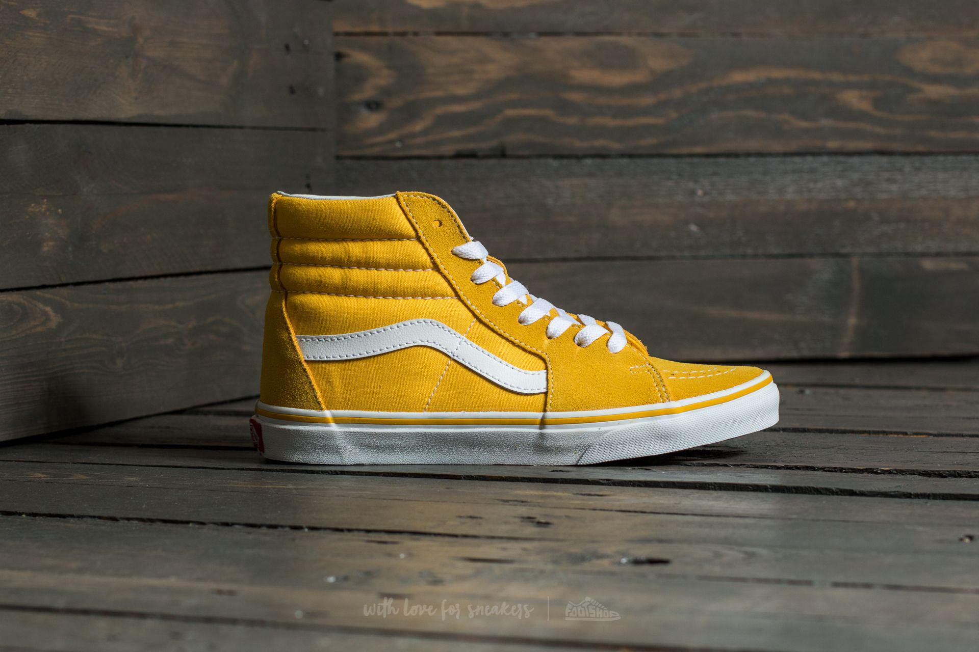 yellow skate high vans