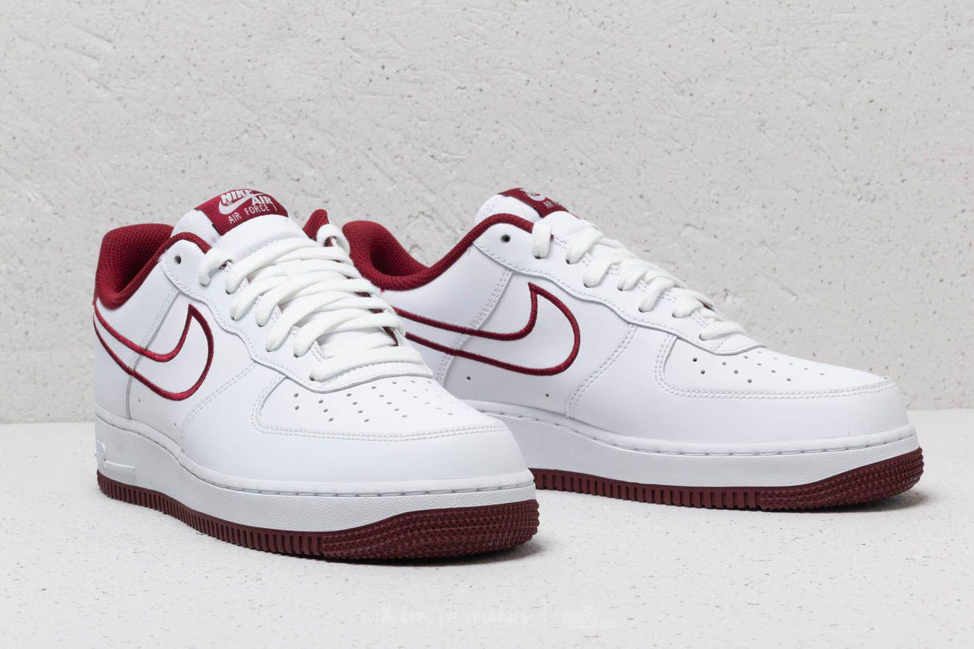 nike air force 1 red leather