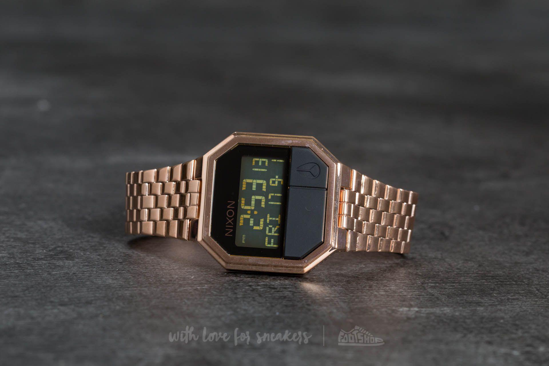 nixon rerun rose gold