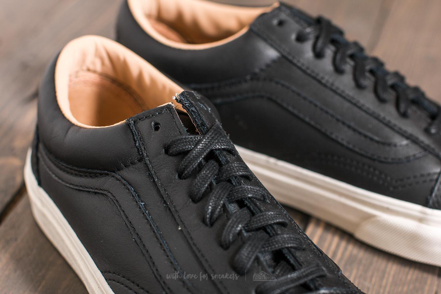 Vans Canvas Old Skool (lux Leather) Black/ Porcini for Men - Lyst