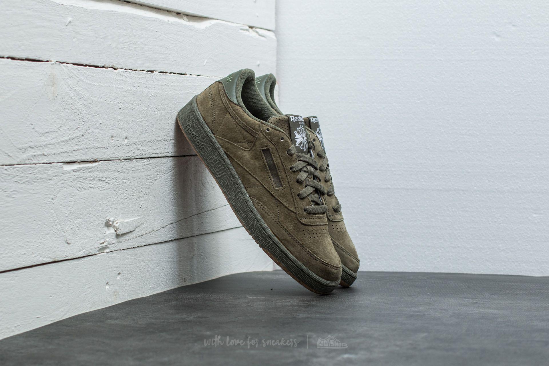 reebok club c 85 hunter green gum