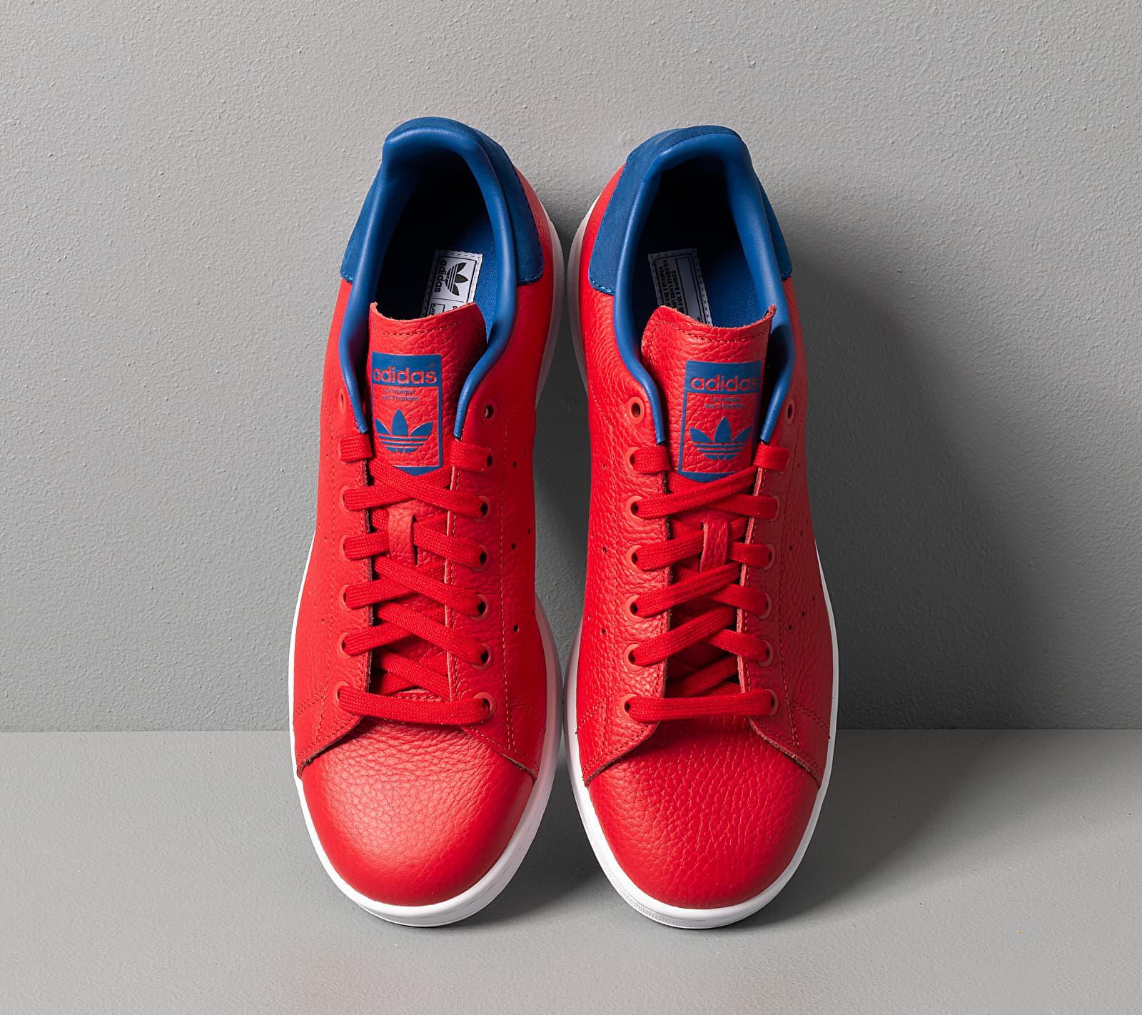 adidas Originals Adidas Stan Smith Scarlet/ Scarlet/ Core Royal in Red for  Men | Lyst